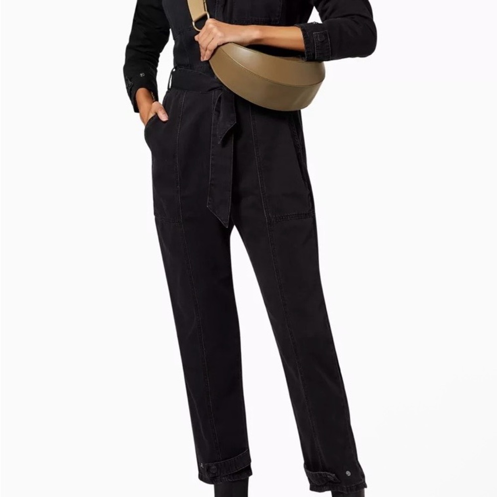 Good American Hourglass Women's Black Denim Jumpsuit - Picture 2 of 10